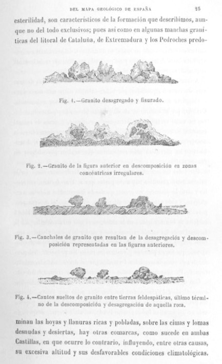Página 25. Capítulo Primero. Mapa Geológico de España. Tomo I, explicación por Lucas Mallada. Madrid. 1895.