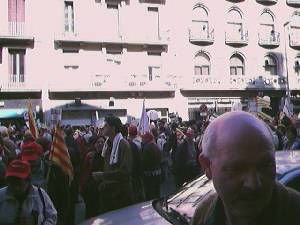 Barcelona llena de manifestantes