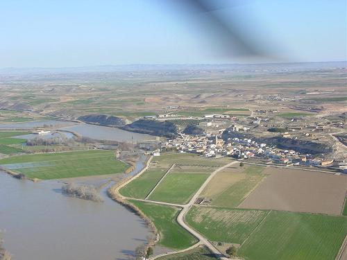Crecida del Ebro el día 10-02-03 entre Zaragoza capital y el mar 202