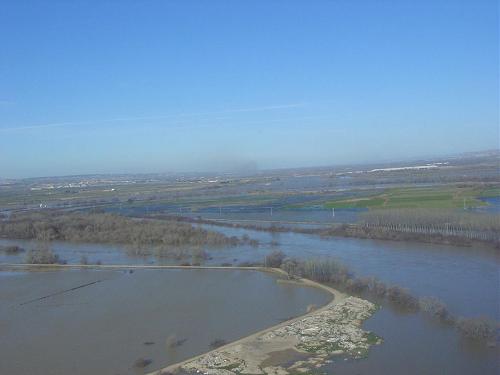 Crecida del Ebro el día 10-02-03 entre Zaragoza capital y el mar 232