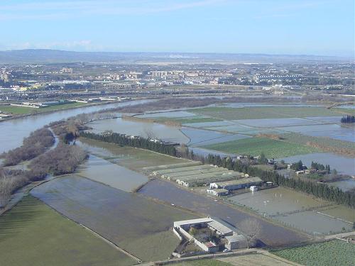 Crecida del Ebro el día 10-02-03 entre Zaragoza capital y el mar 275