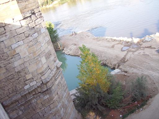 Abrazo por el Ebro en el Puente de Piedra de Zaragoza 15 septiembre de 2007 3