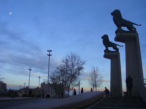 Riada del Ebro el 23 de enero de 2013 a su paso por Zaragoza. 42.