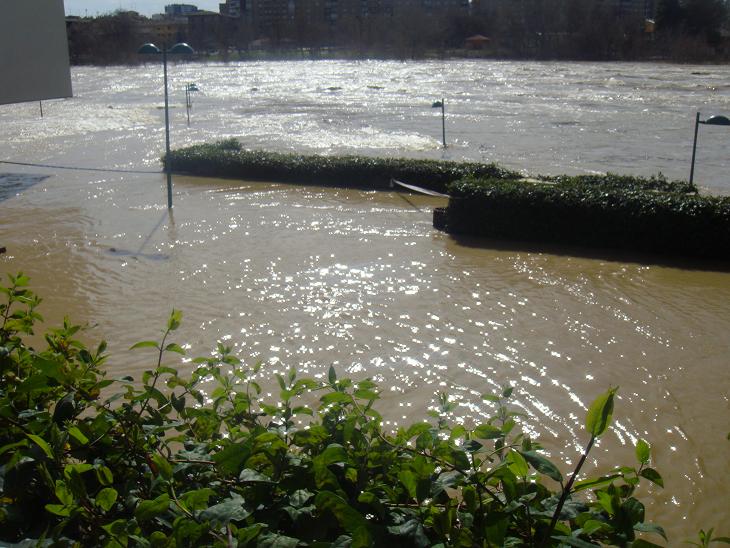 Riada del Ebro el 1 de marzo de 2015 a su paso por Zaragoza. 36