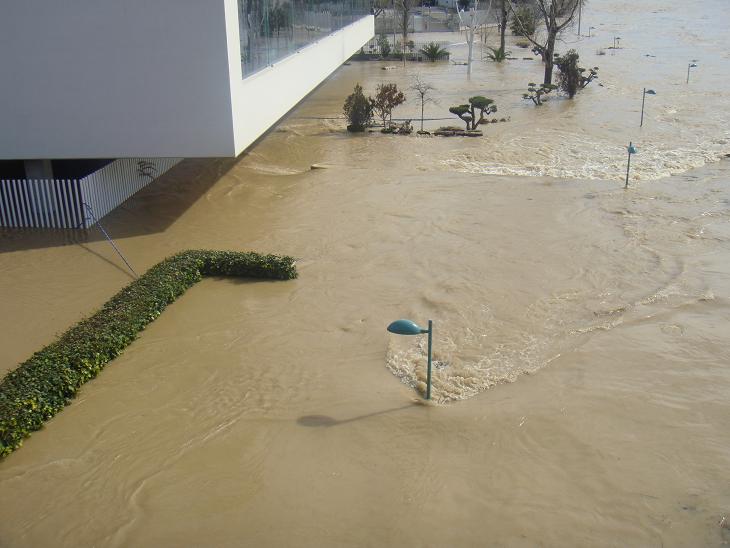Riada del Ebro el 1 de marzo de 2015 a su paso por Zaragoza. 42