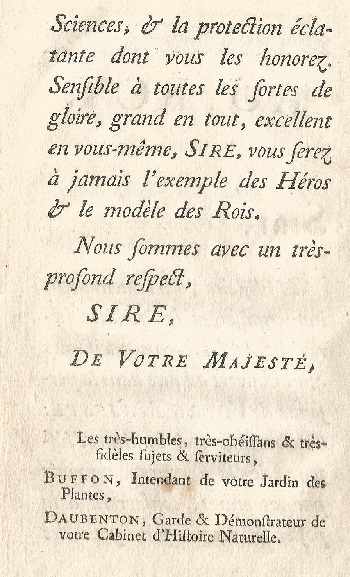 Histoire Naturelle Générale et Particuliére avec la description du Cabinet du Roi. Tome Premier 1. 2