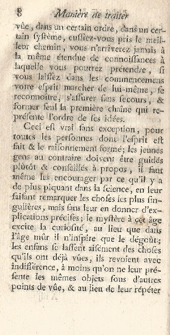 Histoire Naturelle Générale et Particuliére. Tome Premier. page 8.