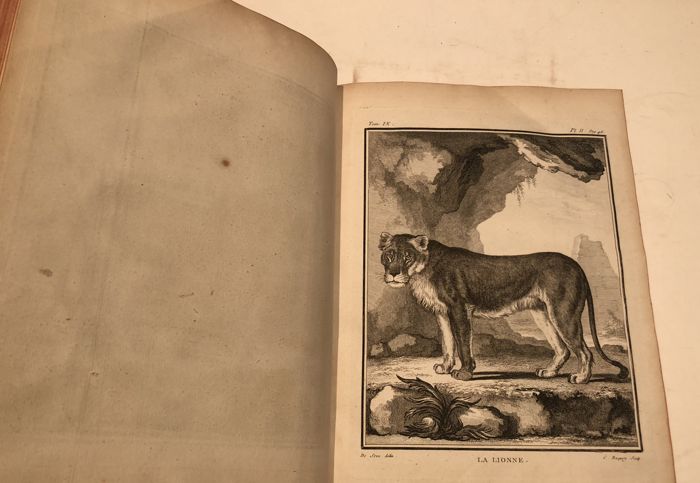 Histoire Naturelle. 1761-Générale et Particuliére avec la description du Cabinet du Roi. 4