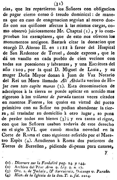 Historia de la Economía política de Aragón. Ignacio Jordán Claudio de Asso y del Río. 1798. Página 31
