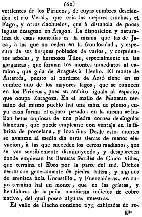 Historia de la Economía política de Aragón. Ignacio Jordán Claudio de Asso y del Río. 1798. Página 60