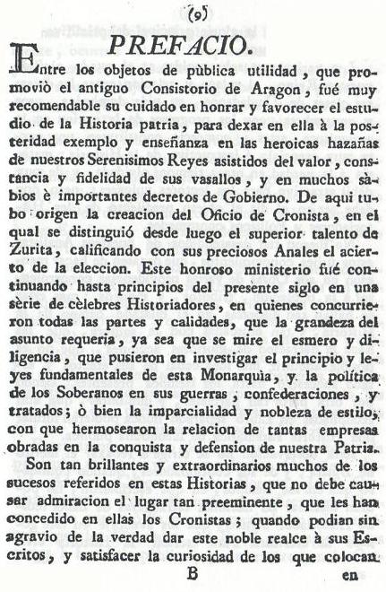 Historia de la Economía politica de Aragón. Ignacio Jordán Claudio de Asso y del Río. 1798. Historia de la Economía política de Aragón. Ignacio Jordán Claudio de Asso y del Río. 1798. Página 9