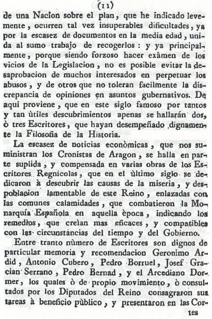 Historia de la Economía politica de Aragón. Ignacio Jordán Claudio de Asso y del Río. 1798. Historia de la Economía política de Aragón. Ignacio Jordán Claudio de Asso y del Río. 1798. Página 11