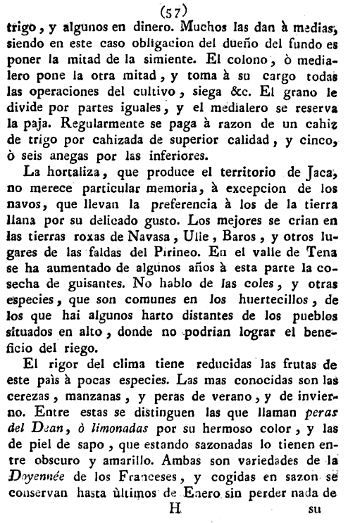 Historia de la Economía politica de Aragón. Ignacio Jordán Claudio de Asso y del Río. 1798. Historia de la Economía política de Aragón. Ignacio Jordán Claudio de Asso y del Río. 1798. Página 57