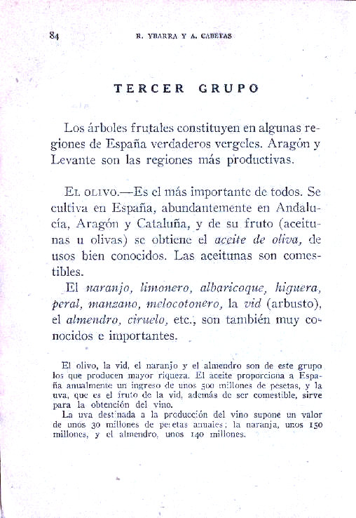 Elementos de Ciencias de la naturaleza. Rafael Ybarra mendez y Angel Cabeta Loshuertos. Página 84.