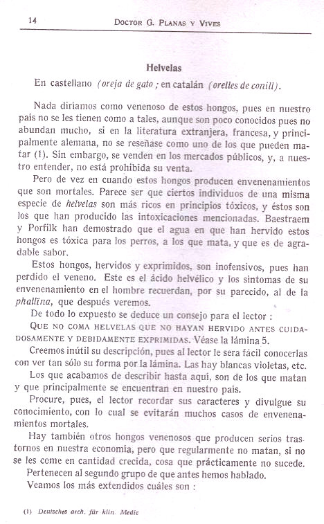 Hongos venenosos, divulgación científica. Página 14.