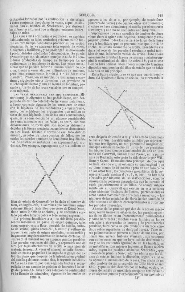 Página 581. Tomo noveno. Los Tres Reinos de la Naturaleza. Museo Pintoresco. Mineralog&iacute;a.
