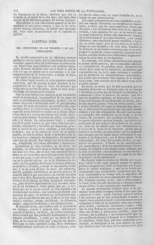 Página 658. Tomo noveno. Los Tres Reinos de la Naturaleza. Museo Pintoresco. Historia de la Geologia.