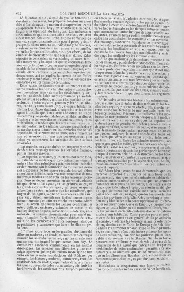 Página 662. Tomo noveno. Los Tres Reinos de la Naturaleza. Museo Pintoresco. Historia de la Geologia.