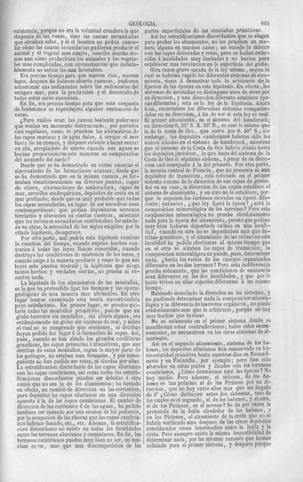 Página 665. Tomo noveno. Los Tres Reinos de la Naturaleza. Museo Pintoresco. Historia de la Geologia.