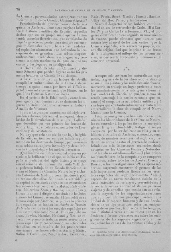 Página 68. Tomo I.  Tratado II.  Las Ciencias Naturales en España y America.