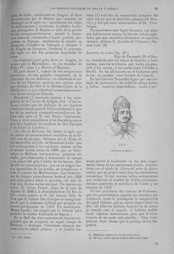Página 83. Tomo I.  Tratado II.  Las Ciencias Naturales en España y America.