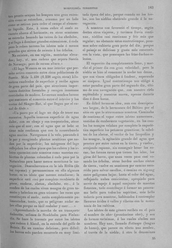 Página 183 Tomo I. Tratado III. Geología. Primera parte Morfología terrestre.