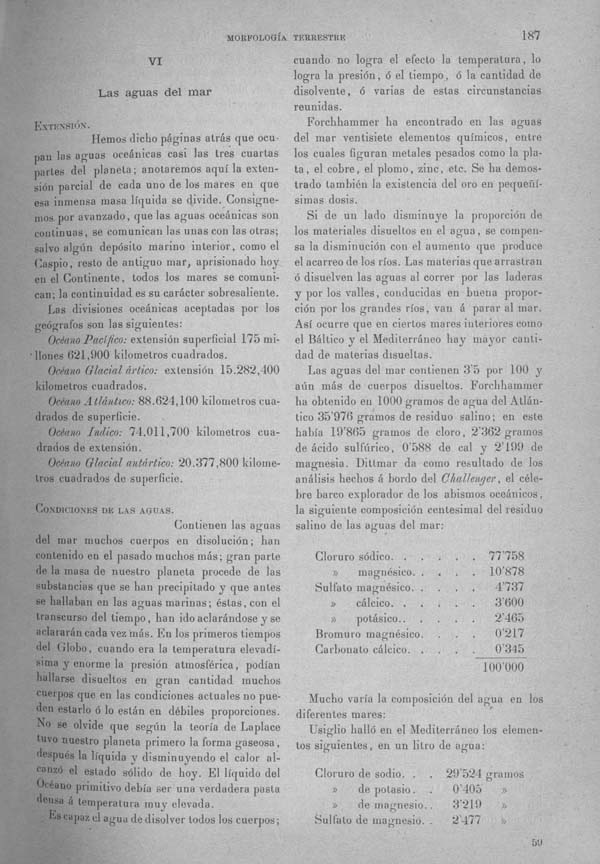 Página 187 Tomo I. Tratado III. Geología. Primera parte Morfología terrestre.