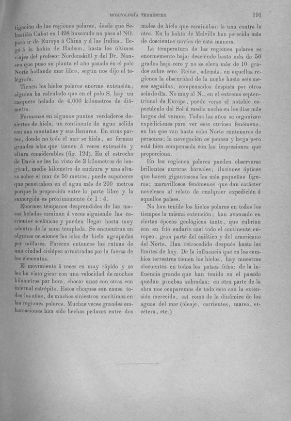 Página 191 Tomo I. Tratado III. Geología. Primera parte Morfología terrestre.