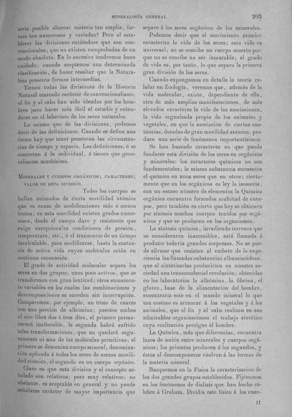 Página 203 Tomo I. Tratado IV. Geología. Mineralogía general.