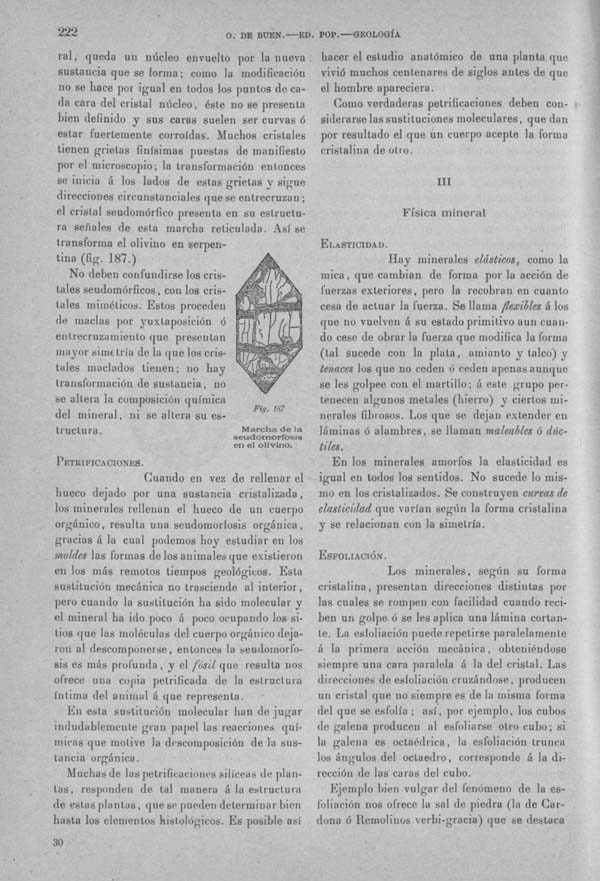 Página 220 Tomo I. Tratado IV. Geología. Mineralogía general.