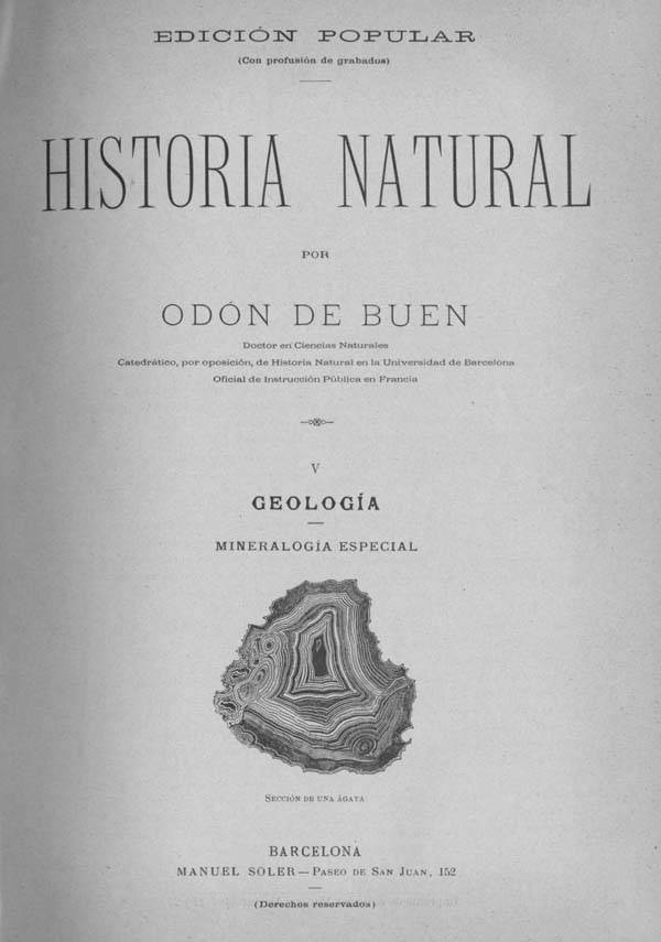 Página 259 Tomo I. Tratado V. Geología. Mineralogía especial.