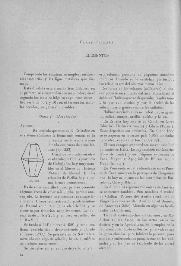 Página 270 Tomo I. Tratado V. Geología. Mineralogía especial.