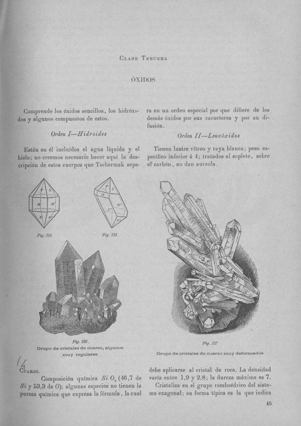 Página 301 Tomo I. Tratado V. Geología. Mineralogía especial.