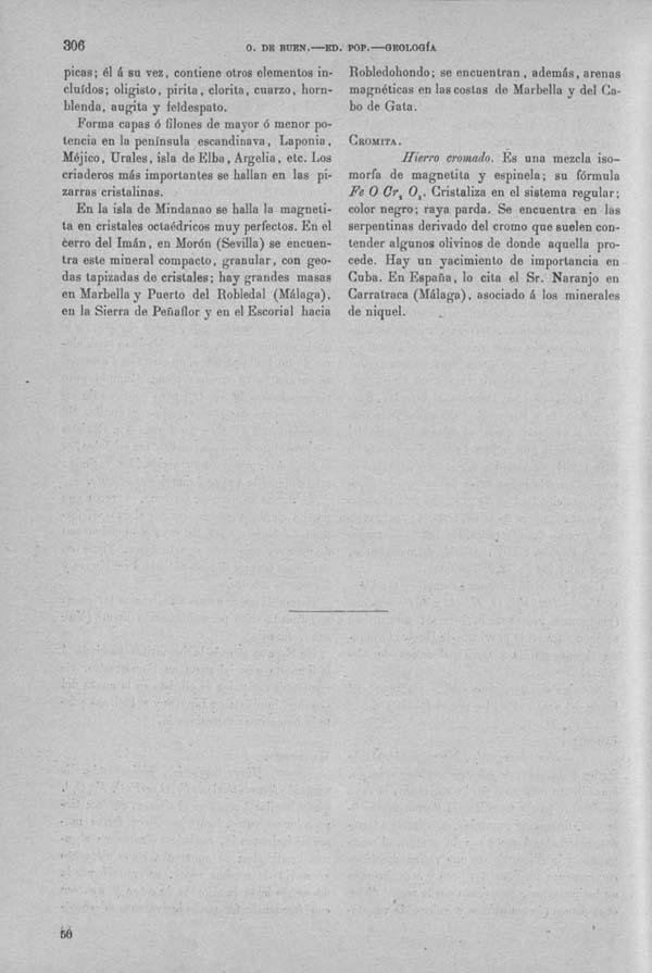 Página 306 Tomo I. Tratado V. Geología. Mineralogía especial.