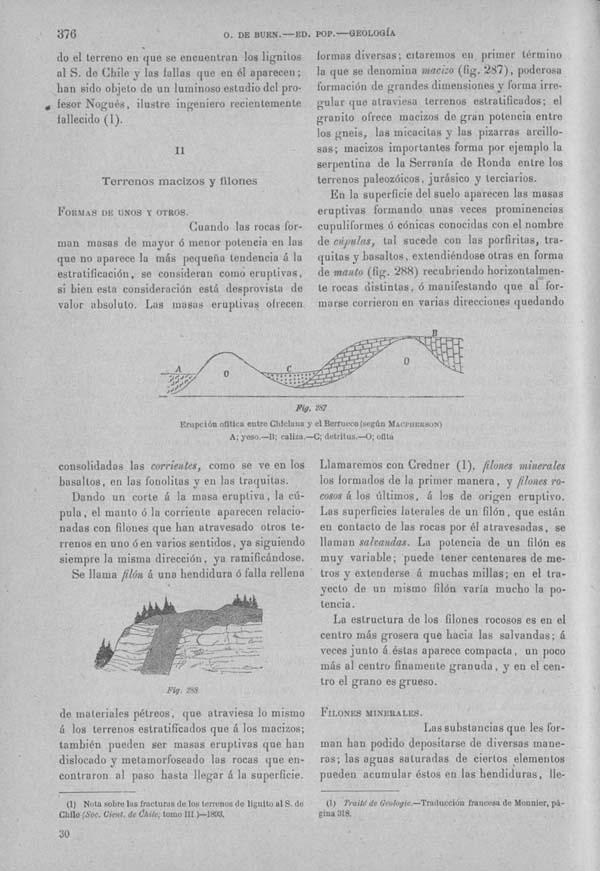 Página 376 Tomo I. Tratado VI. Geología. Las rocas y los terrenos.