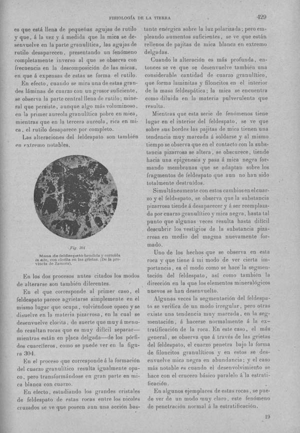 Página 429 Tomo I. Tratado VII. Geología. Fisiología de la tierra. Minerogenesia petrogenesia geogenesia.