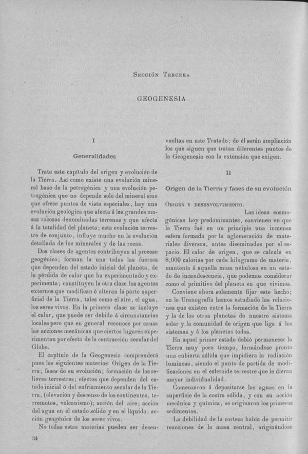 Página 444 Tomo I. Tratado VII. Geología. Fisiología de la tierra. Minerogenesia petrogenesia geogenesia.