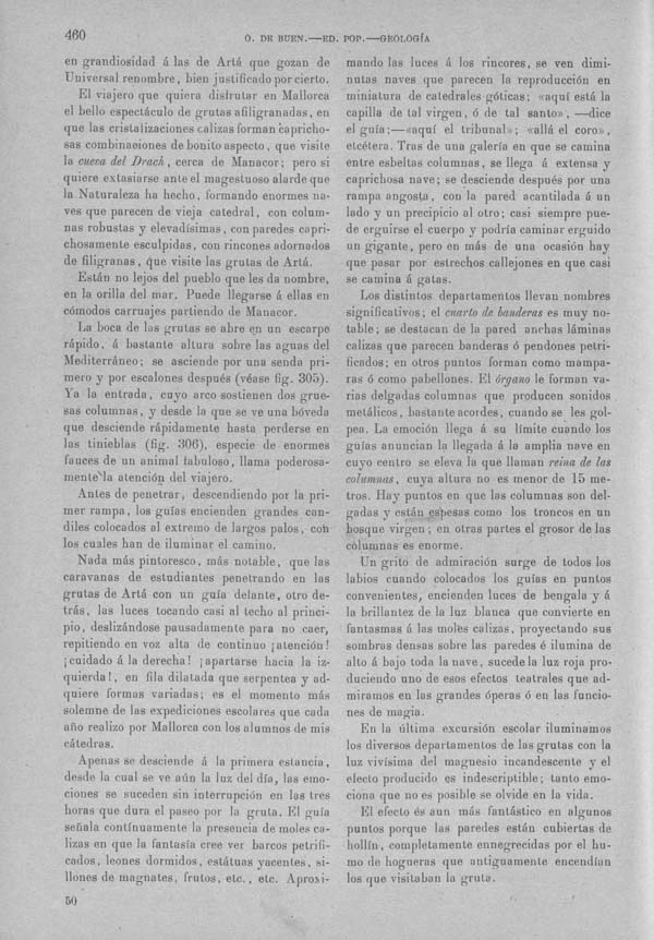 Página 460 Tomo I. Tratado VII. Geología. Fisiología de la tierra. Minerogenesia petrogenesia geogenesia.