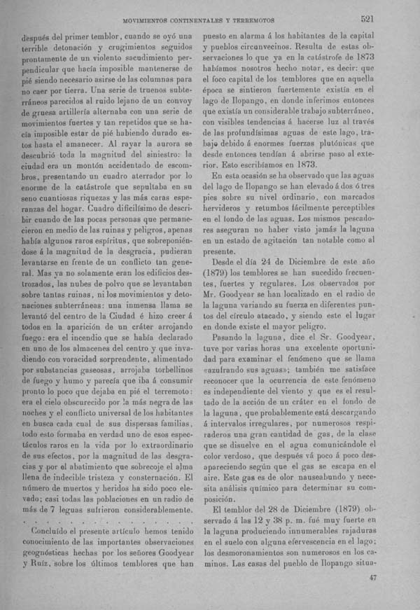 Página 522 Tomo I. Tratado VIII. Geología. Movimientos continentales y terremotos.
