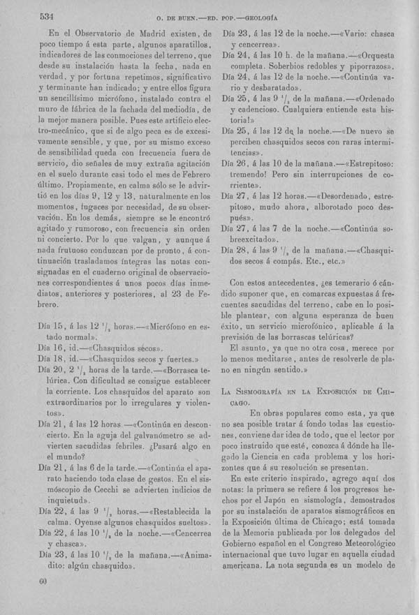 Página 535 Tomo I. Tratado VIII. Geología. Movimientos continentales y terremotos.