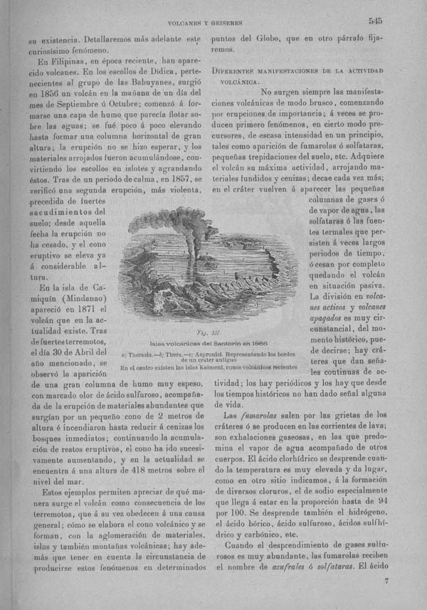 Página 545 Tomo I. Tratado IX. Geología. Volcanes y geiseres.