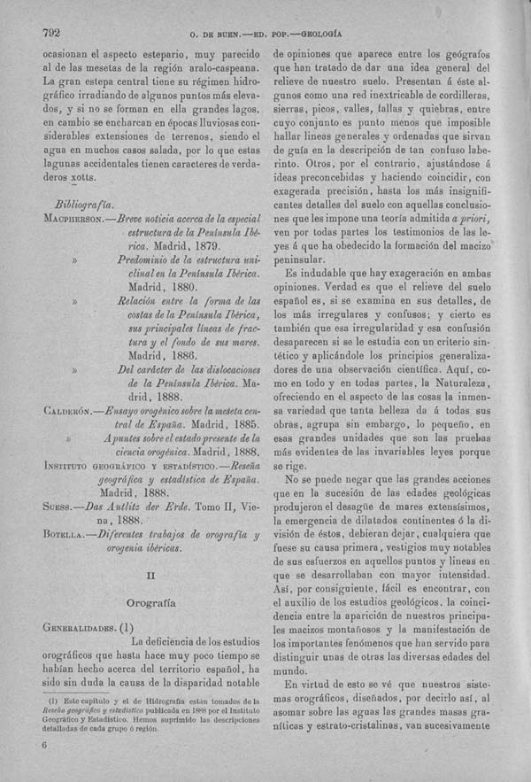 Página 792. Tomo I. Geología. Tratado XIII. Geología especial de España. (Primera parte).