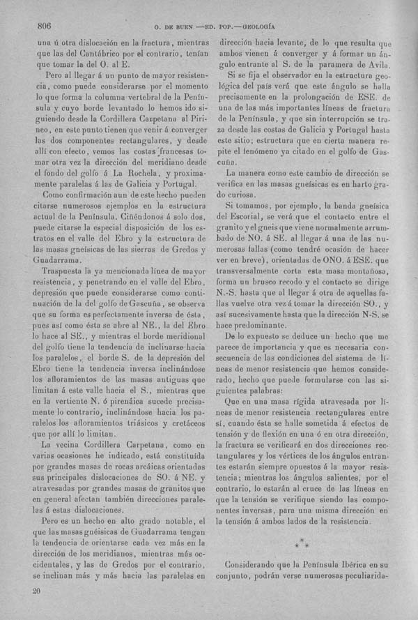 Página 806. Tomo I. Geología. Tratado XIII. Geología especial de España. (Primera parte).