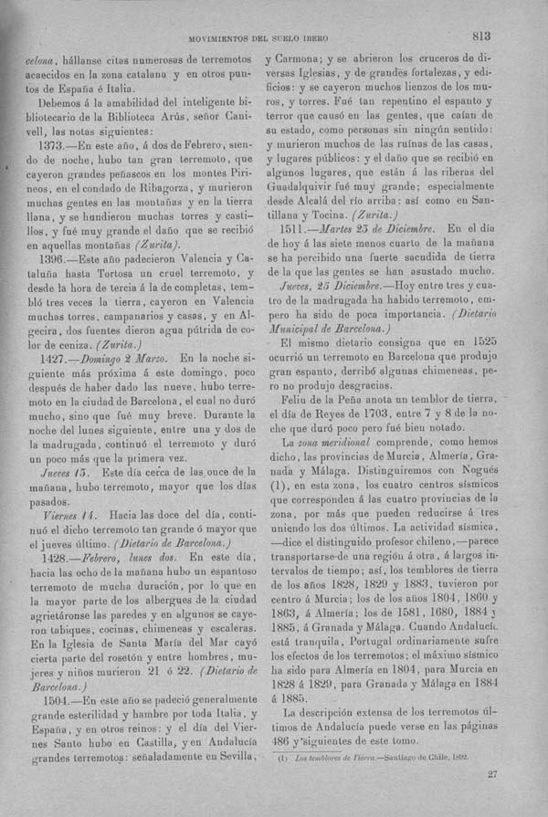 Página 813. Tomo I. Geología. Tratado XIII. Geología especial de España. (Primera parte).