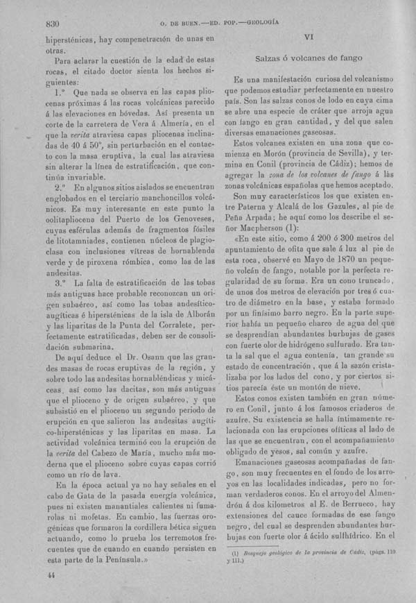 Página 830. Tomo I. Geología. Tratado XIII. Geología especial de España. (Primera parte).