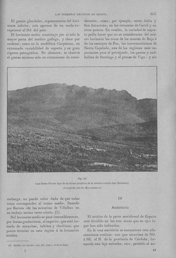 Página 835. Tomo I. Geología. Tratado XIII. Geología especial de España. (Primera parte).