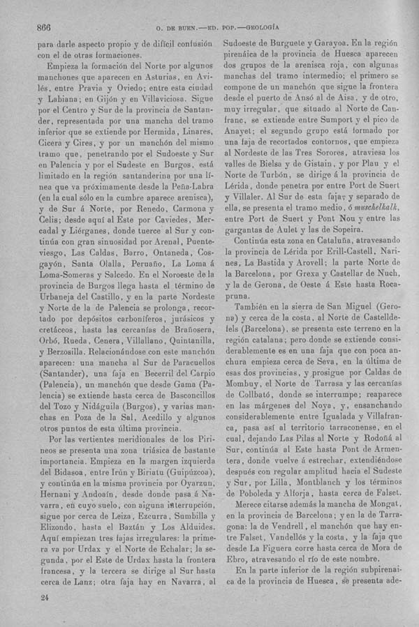 Página 866. Tomo I. Geología. Tratado XIV. Geología especial de España. (Segunda parte).
