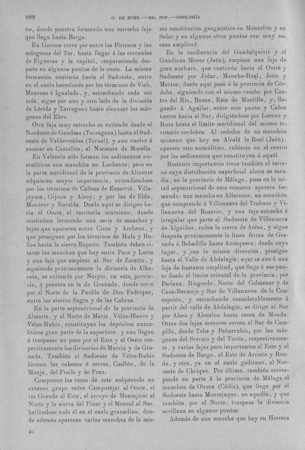 Página 888. Tomo I. Geología. Tratado XIV. Geología especial de España. (Segunda parte).