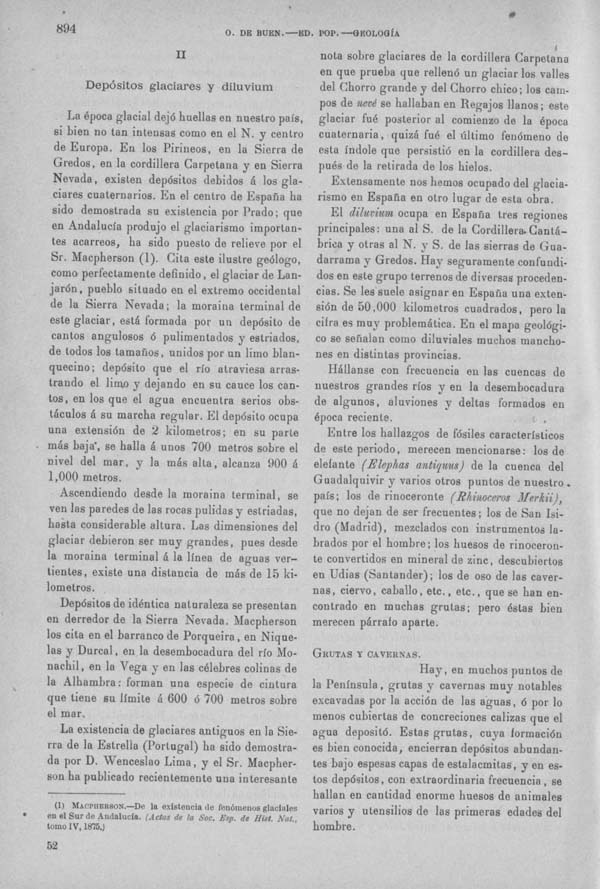 Página 894. Tomo I. Geología. Tratado XIV. Geología especial de España. (Segunda parte).