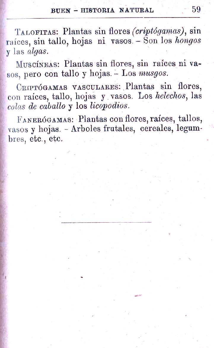 Página 59. Manual Soler 2, de Historia Natural por Odón de Buen.